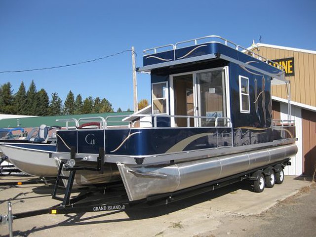2013 Custom Grand Island Aluminum Pontoon Houseboat Photo